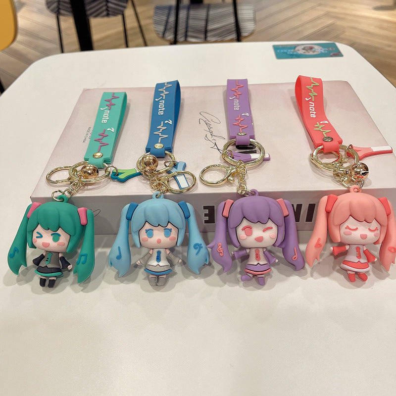 Virtual Tune: Hatsune Miku Keychain - Pastel Edition