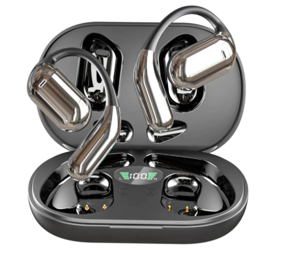 Tactical Tune: Ear-Hook Pro Headphones - Metallic Edition